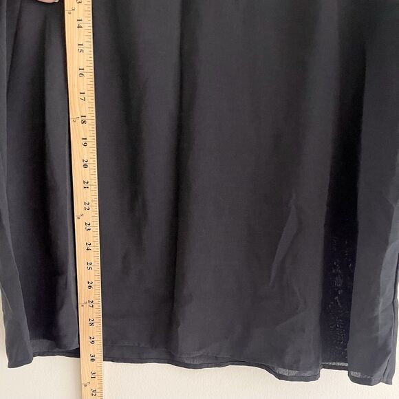 Conceited Sheer Stripes Long Bell Sleeve Top Plus Size 2X Blouse Casual V Neck - Picture 6 of 9